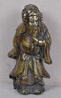 18/19c Chinese bronze GUANDI God of war