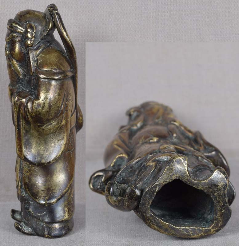 18/19c Chinese bronze GUANDI God of war