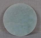 19c Chinese jadeite SNUFF bottle SAUCER / DISH