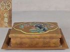 1910s ANDO Arts & Crafts Japanese copper box & tray POMEGRANATE