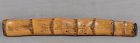 19c Japanese scholar bamboo BRUSH HOLDER inscribed