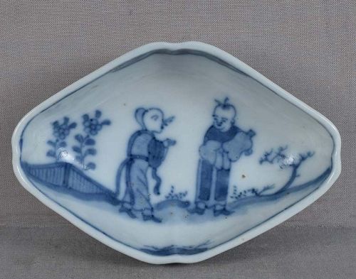 19c tea ceremony Arita porcelain sweetmeat DISH