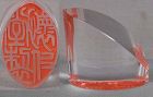 19c Chinese glass scholar SEAL