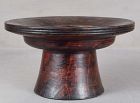 Early 19c Tibetan BURL temple offering dish / stand