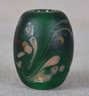 19c glass OJIME netsuke slide