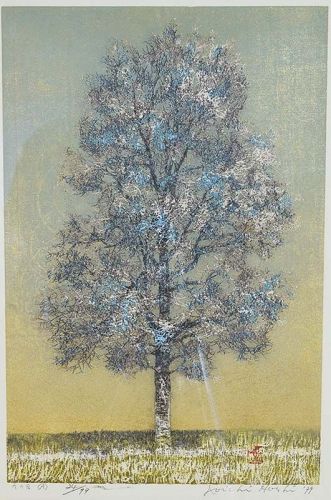 Limited edition 24/99 Joichi HOSHI print WINTER DAY (A) 1979