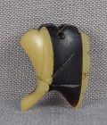 19c buffalo horn OJIME netsuke slide GINKGO LEAF