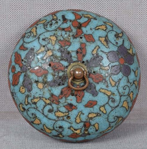 Early 19c cloisonne netsuke SUIGARAAKE ashtray