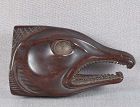 19c netsuke DRIED SALMON HEAD