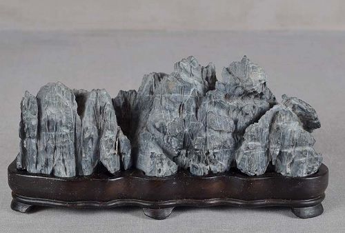 Old CHINESE SCHOLAR’S ROCK LINGBI STONE mountain range