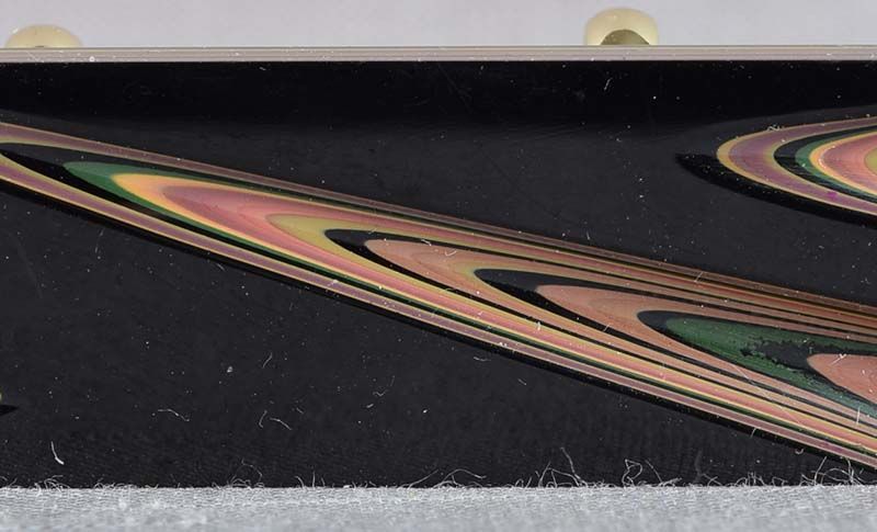 1930s Japanese lacquer OBIDOME netsuke multicolored layers