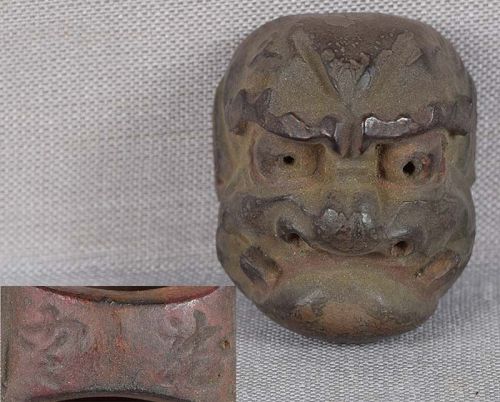 19c netsuke MASK BESHIMI by RYUUN