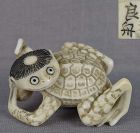 Netsuke KAPPA with cucumber by RYOSHU