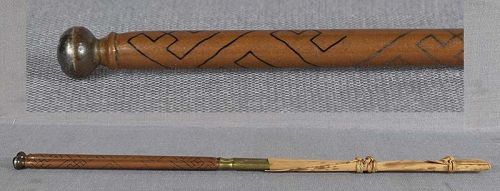 19c tea ceremony HIBASHI charcoal chopsticks SILVER INLAYS