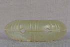 18c Chinese JADE carving archaic CHIME STONE