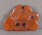 18c Chinese carnelian AGATE CARVING PEONY FLOWER