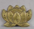 19c Japanese TEMPLE DECORATION copper / brass LOTUS