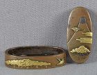 19c Japanese sword FUCHI KASHIRA Mt FUJI