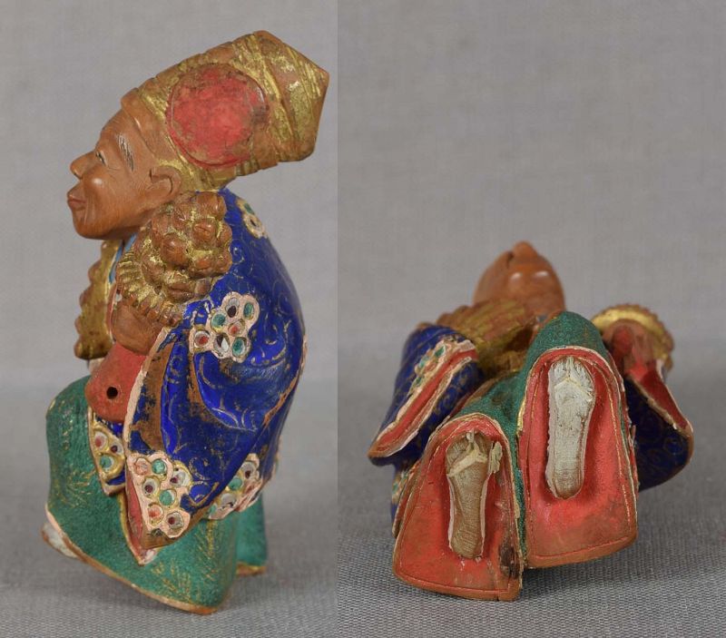 19c netsuke SAMBASO DANCER by NAGAMACHI SHUZAN ex TROWER coll