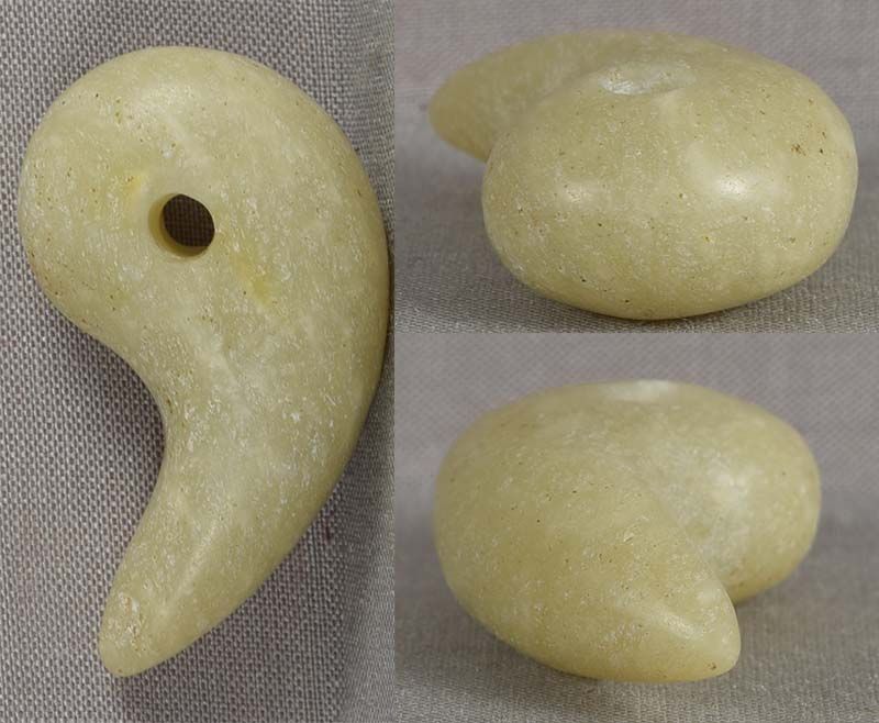 18c Japanese steatite MAGATAMA bead (item #1513429)