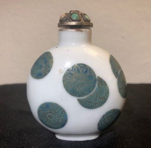 19C Chinese Imperial Famille Rose Porcelain Snuff Bottle Xianfeng Mark