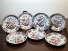 18c Chinese Export Famille Rose Floral Porcelain dish set Qianlong