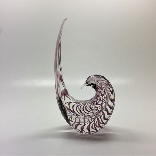 stylized bird modern Murano glass