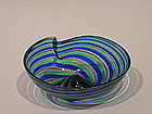 Vintage Murano Shell Bowl attributed to Fratelli Toso