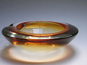 Modernist Bowl in Incalmo technique by Archimede Seguso