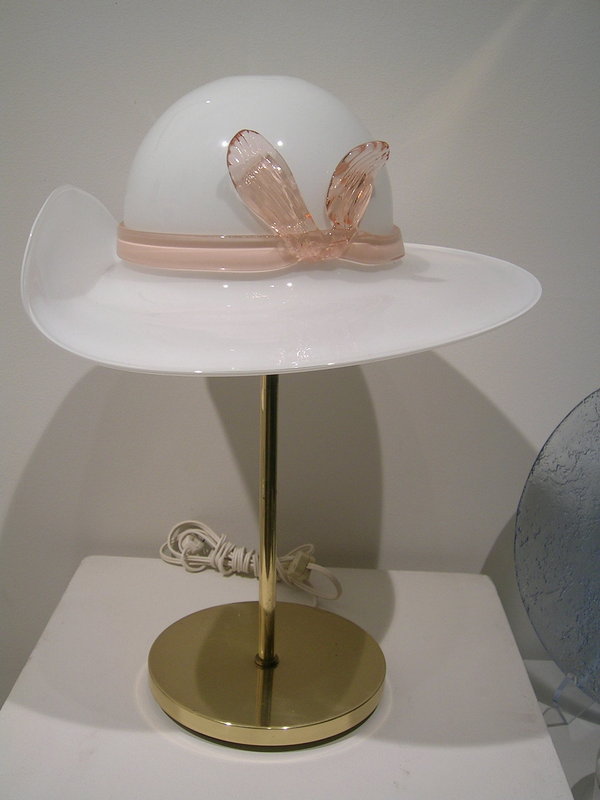 Mid-Century Murano Glass Hat Lamp #861288)