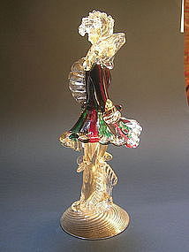 Vintage Murano Glass Venetian Figurine