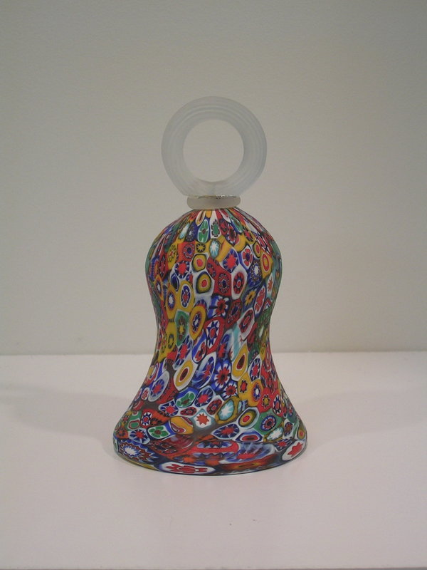 Vintage Murano Glass murrine bell by Fratelli Toso