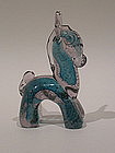 Murano glass stylized donkey by Ercole Barovier