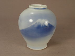 Japanese Porcelain Fukagawa Jar N.Y.K. Line Circa 1930