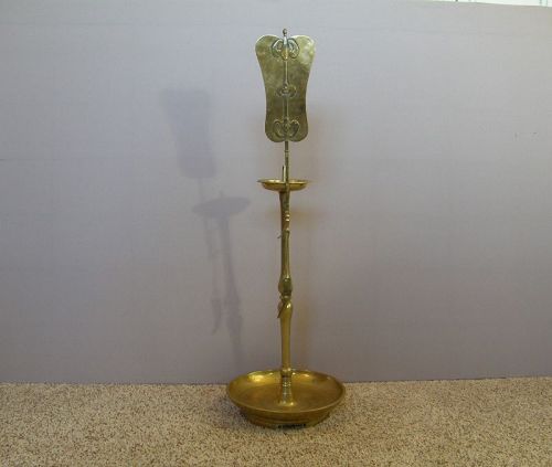 Large Korean Brass Candle Stick