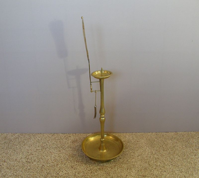 Large Korean Brass Candle Stick