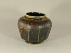 Korean Porcelain Jar With Ten Faceted Sides 19th Century
