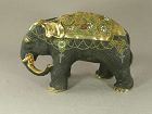 Japanese Kutani Porcelain Elephant Circa 1920