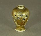 Japanese miniature Satsuma Vase Marked Meiji period