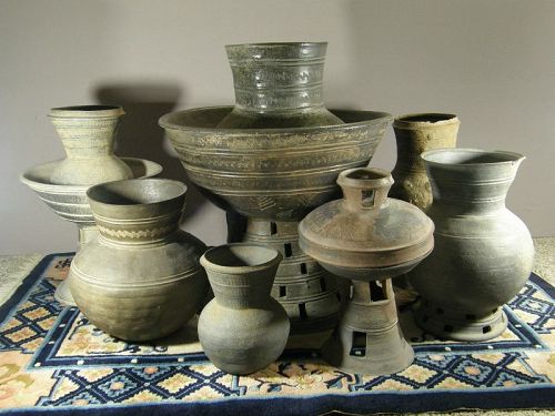 Korean Silla Dynasty Ceramic Collection 5th/7th Century