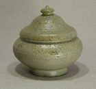 Korean United Silla Dynasty 8th Century Small Jar Stamped Design