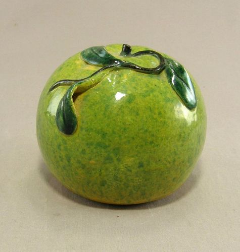 Large Antique Chinese Porcelain Apple 19th Century