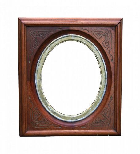 Antique Victorian Walnut Picture Frame