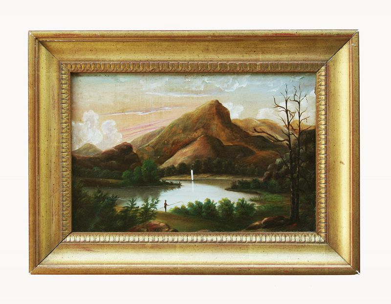 Original 19th Century Hudson River School Oil on Canvas
