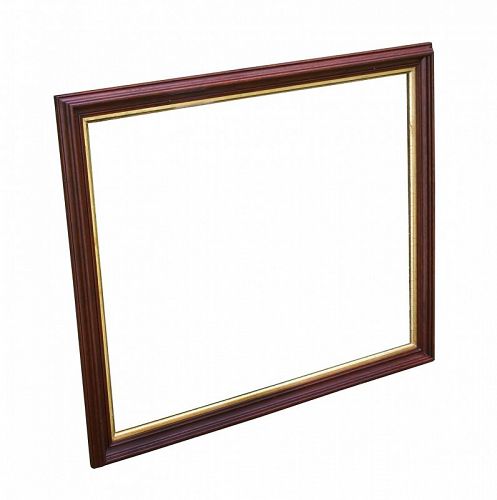 LARGE Victorian Walnut Picture Frame, c.1870 28 1/2" X 24" Overall