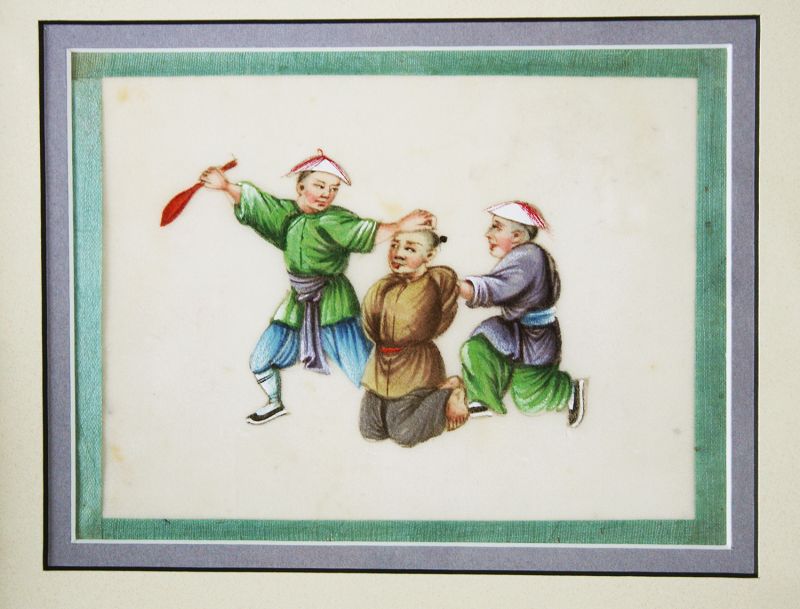 Chinese Pith Paintings,19th Century, RARE Original set of 12