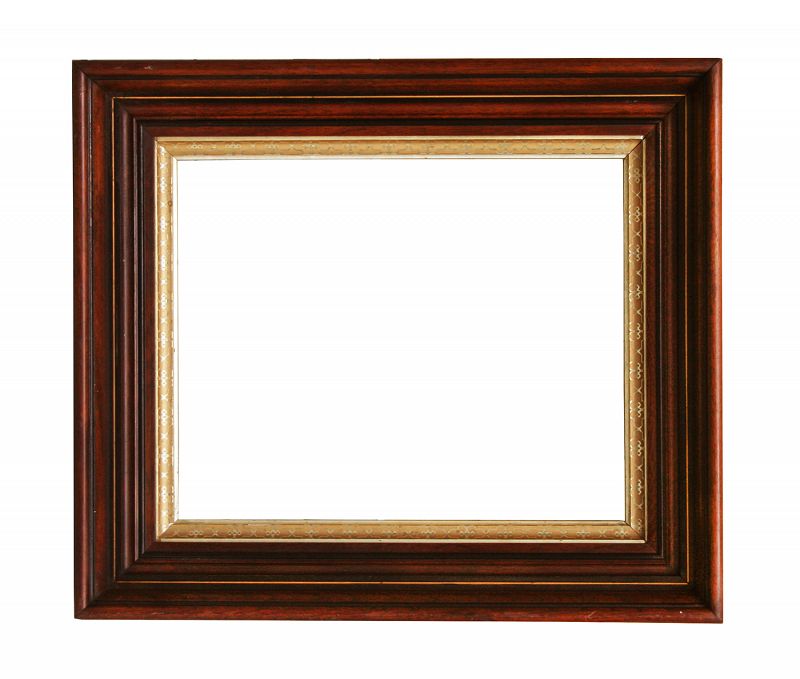 Antique Victorian Walnut LARGE Picture Frame, Holds 16&quot; X 13&quot;