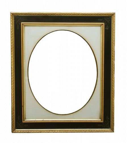 Two Exceptional Large Victorian Picture Frame, Gilded & Ebonized