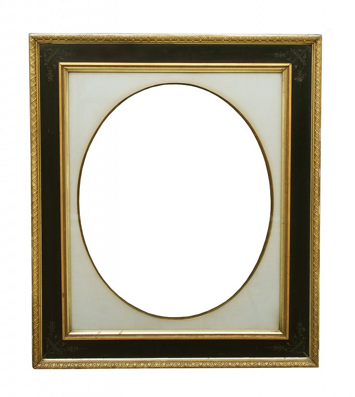 Two Exceptional Large Victorian Picture Frame, Gilded &amp; Ebonized