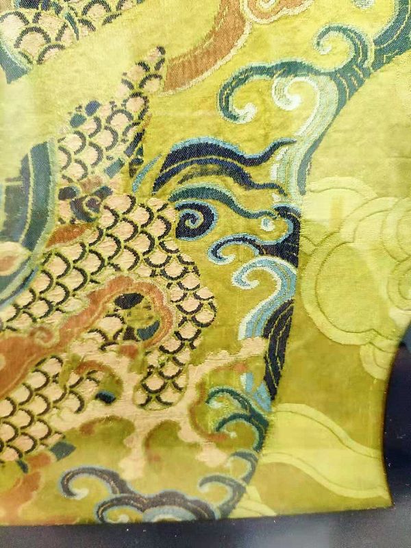 Chinese Ming Dynasty Imperial Dragon Robe Brocade Fragment